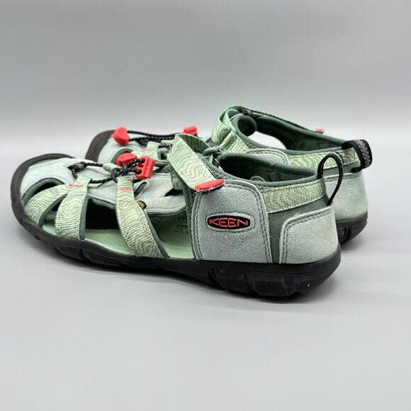 Keen Shoes Womens Size 6 Green Strappy Closed Toe Sandals Washable Outdoor Water - Picture 6 of 12